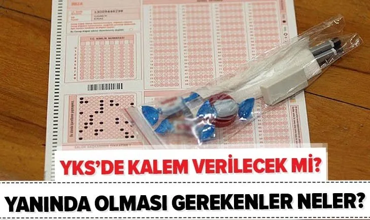 yks de kalem silgi verilecek mi 2020