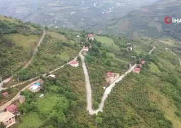 Ordu’da beton yol çalışmaları devam ediyor