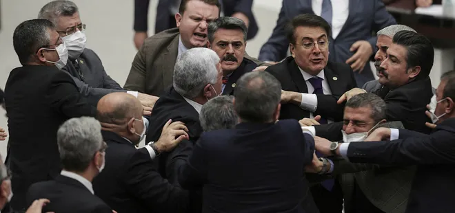 TBMM’de büyük gerginlik! Yumruklar havada uçuştu! CHP ve MHP’li isimler birbirine girdi...