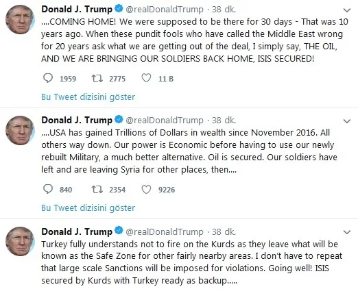 Trump'tan Türkiye açıklaması - 1