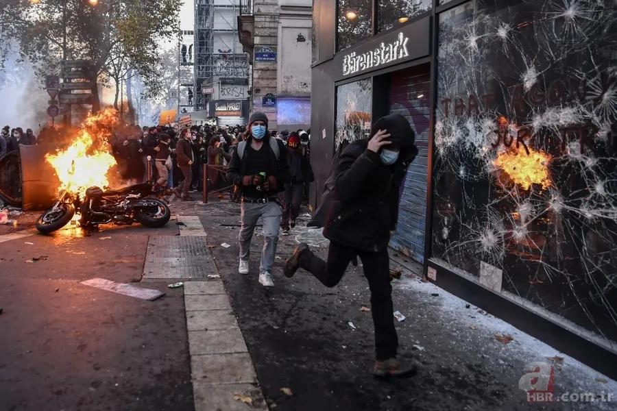 Fransa Cumhurbaşkanı Emmanuel Macron kabul etti: Polis şiddet uyguluyor! 11