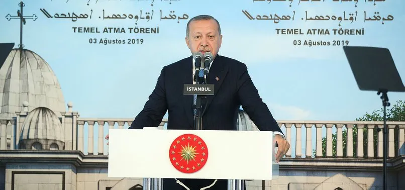 Başkan Erdoğan butona bastı! Süryani Kilisesi'nin temeli atıldı...