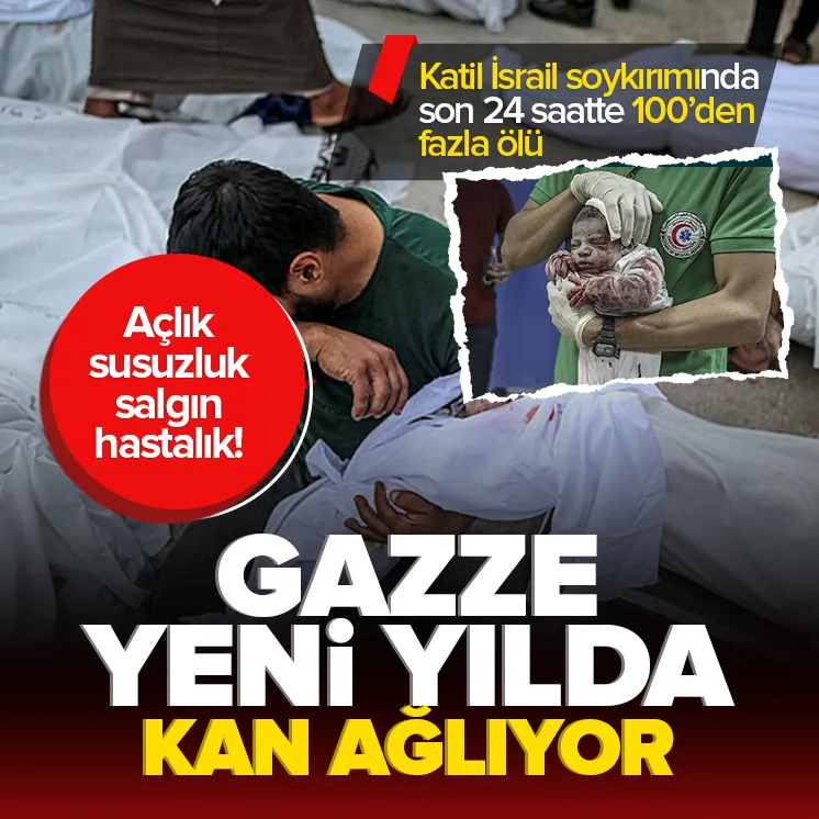 Gazze’de yeni yılda yürek yakan tablo