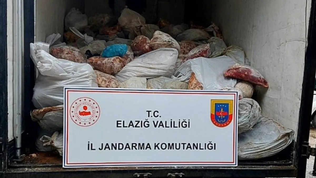 Elazığ'da et kaçakçıları suçüstü yakalandı! Tam 5 ton ele geçirildi