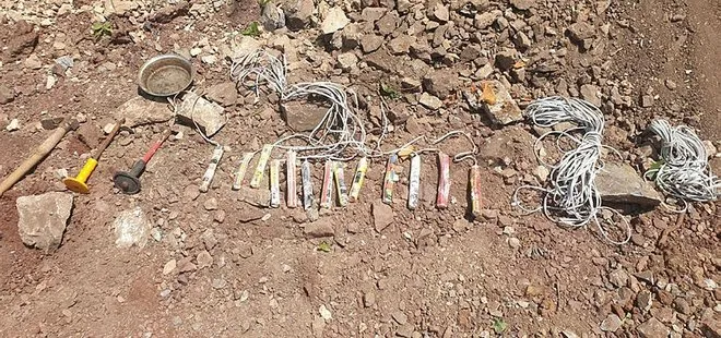 Manisa’da orman yolunda 13 dinamit lokumu bulundu