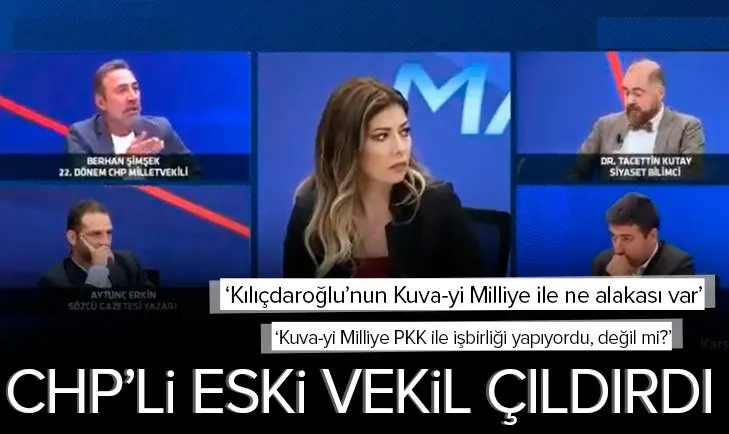 CHP’li eski vekil Berhan Şimşek ile Taceddin Kutay arasında canlı yayında Kuva-yi Milliye tartışması!