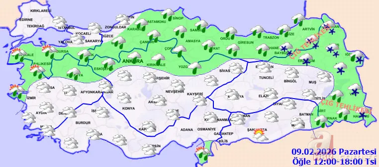 Yalancı bahar bitiyor: Sıcaklıklar 8 dereceye düşecek! Kuvvetli yağış kapıda 21