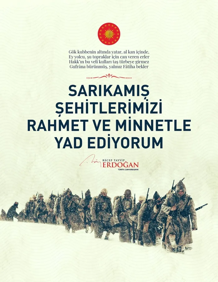 Başkan Erdoğan'dan Sarıkamış mesajı - 1