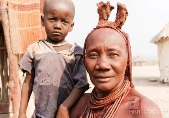 Dünyanın en ilginç kabilesi! Himba kabilesinin kadınları hamile kalmak için... 13