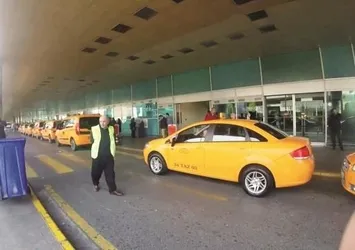 Taksiciler havalimanı müşterisi istiyor