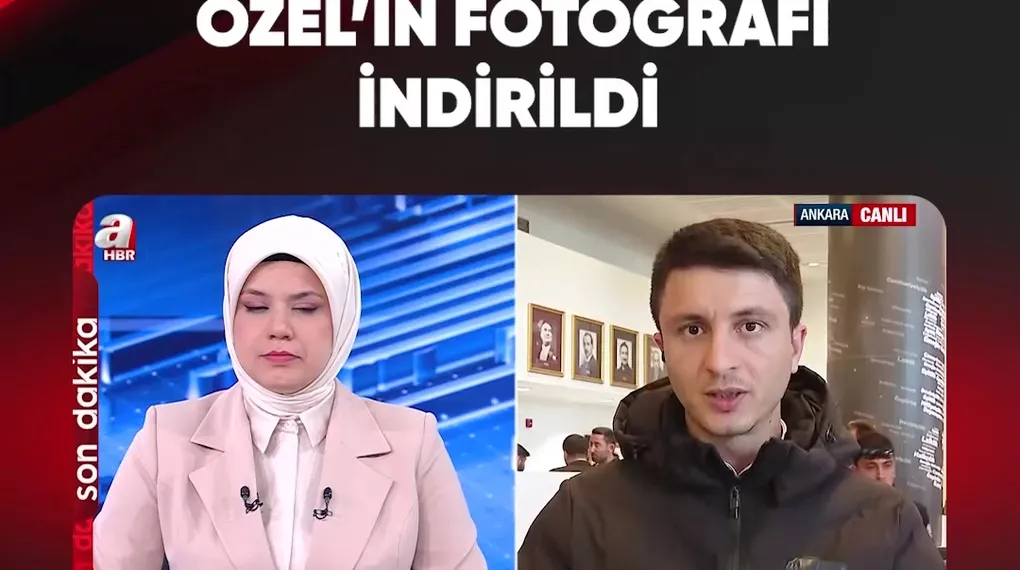 ÖZEL'İN FOTOĞRAFI İNDİRİLDİ