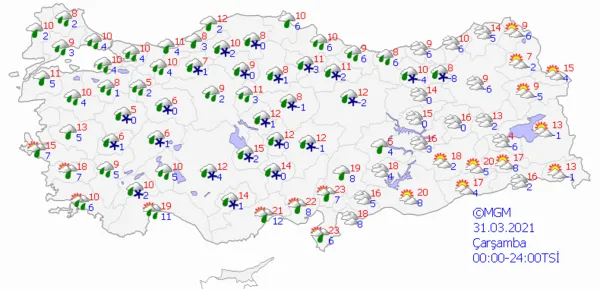 1616866024268.png Sağanak yağış geri geliyor! Tüm yurdu etkisi altına alacak! İstanbul Ankara İzmir hava durumu - 9