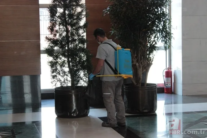 AK Parti Genel Merkezi koronavirüs (corona virüs) için dezenfekte edildi 24