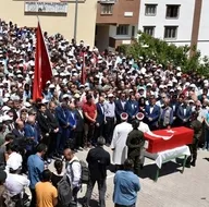 Şehit öğretmen Necmettin Yılmaz son yolculuğuna uğurlandı