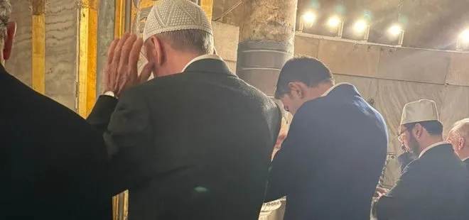 Başkan Erdoğan ve Murat Kurum akşam namazını Ayasofya Camii’nde eda etti | Vatandaşlar yoğun ilgi gösterdi