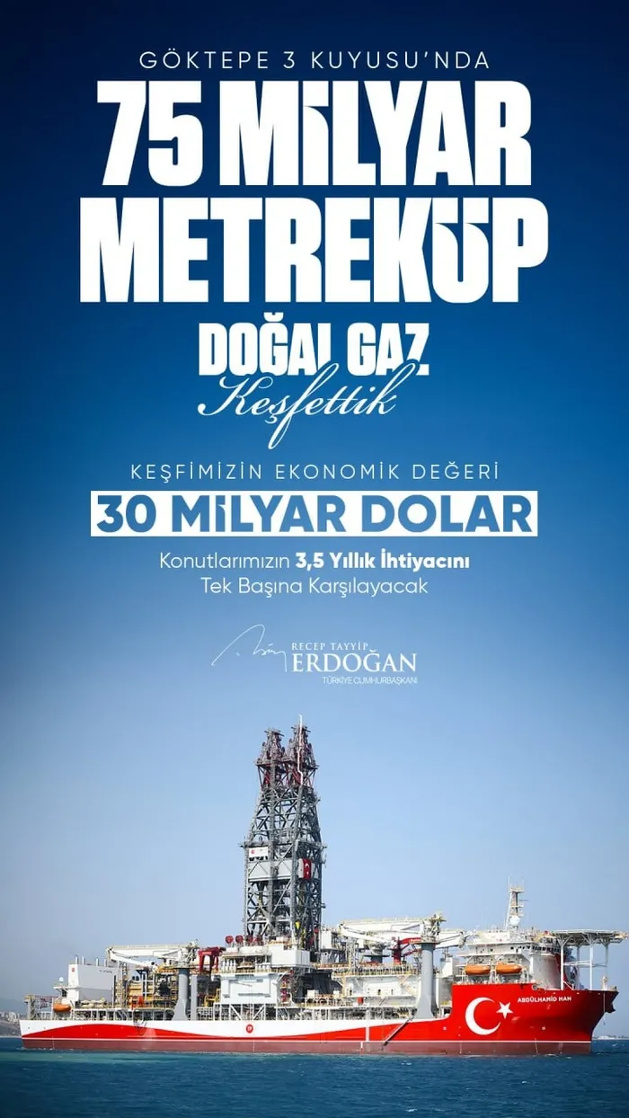 Başkan Erdoğan’dan yeni doğal gaz rezervi müjdesi: 30 milyar dolarlık keşif yaptık