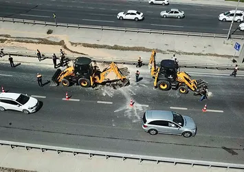 Valilikten "E-5'te göçük" iddiasına açıklama