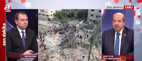 KKTC Cumhurbaşkanı Ersin Tatar A Haber'de: KAAN'ın uçuşu gururlandırdı