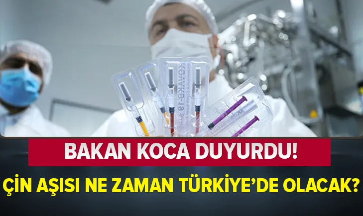 Sağlık Bakanı Fahrettin Koca'dan aşı açıklaması!