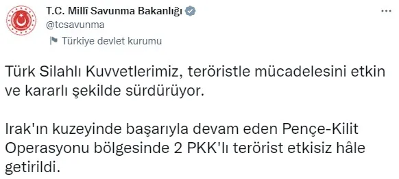 son-dakika-irakin-kuzeyindeki-pence-kilit-operasyonu-bolgesinde-2-terorist-olduruldu-1671532799266.jpg Son dakika: Irak'ın kuzeyindeki Pençe-Kilit Operasyonu bölgesinde 2 terörist öldürüldü - 2