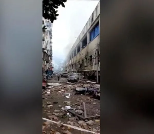 Çin’de korkunç patlama! Evden çıkanlar felaketi yaşadı