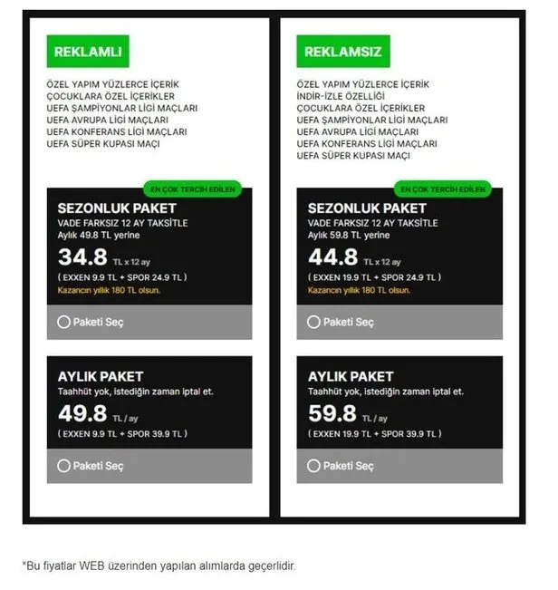 Exxen tek maç üyelik var mı? Galatasaray Lazio Exxen tek maç üyelik olacak mı? Üyelik bilgileri...