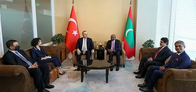 Son dakika: Dışişleri Bakanı Mevlüt Çavuşoğlu, Maldivli mevkidaşı Shahid ile görüştü