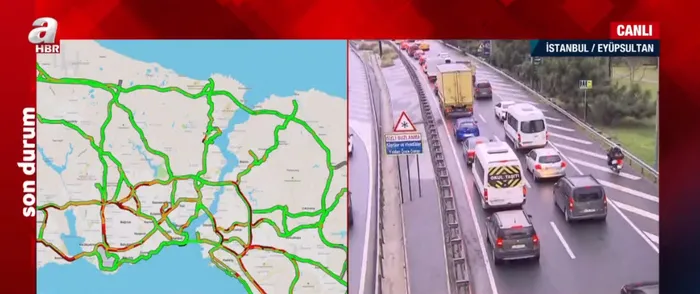 Son dakika: İstanbul'da trafik yoğunluğu! İşte son durum - 1