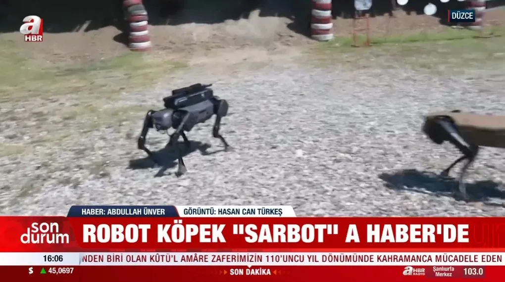 Robot köpek 'Sarbot' A Haber'de