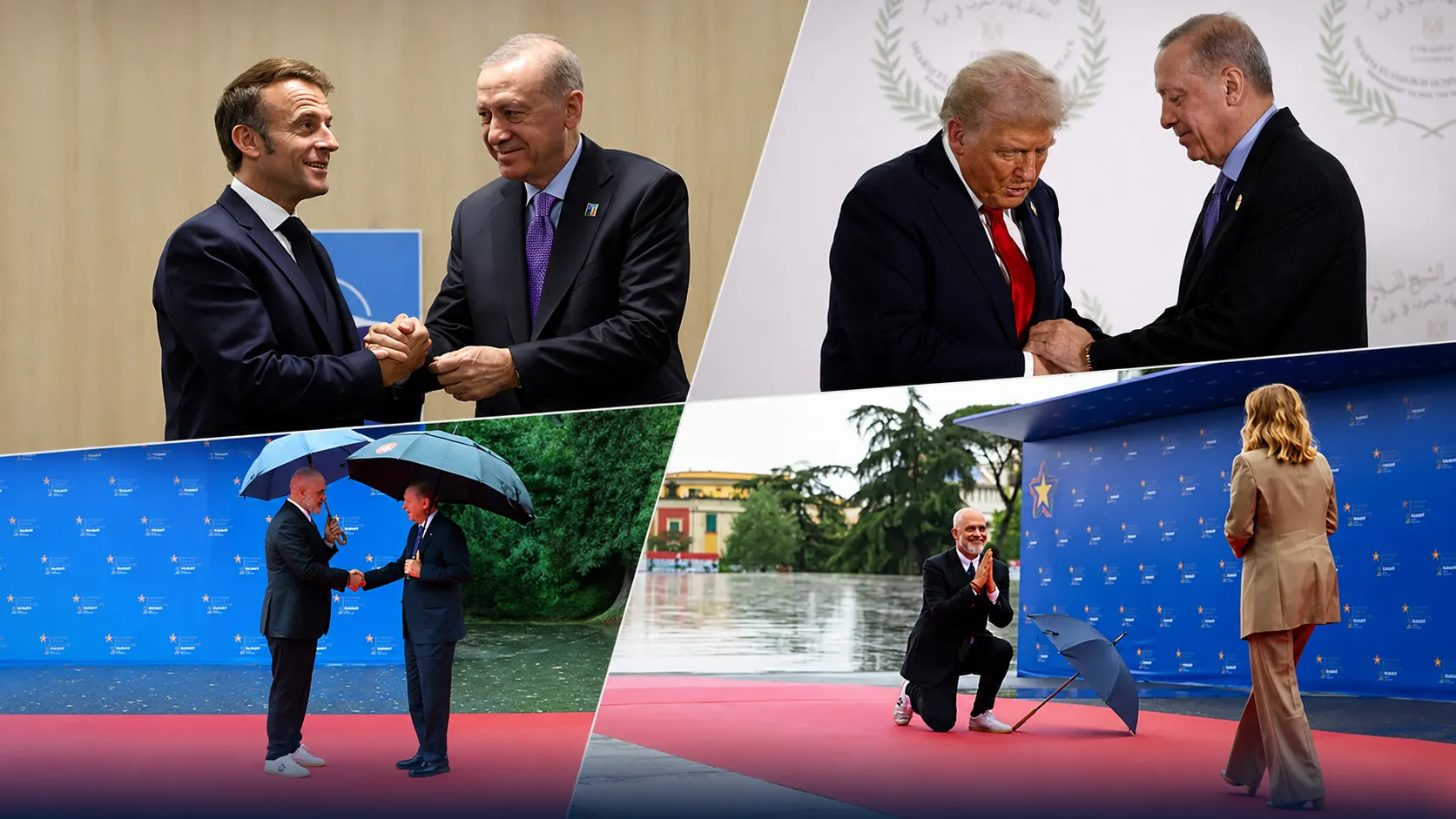 NATO Zirvesi'nde liderlerin beden dili: Tokalaşmadan kravata gizli mesajlar