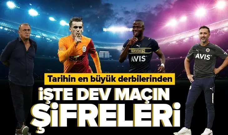 Galatasaray-Fenerbahçe derbisinin şifreleri! İşte Fatih Terim ve Vitor Pereira’nın planı