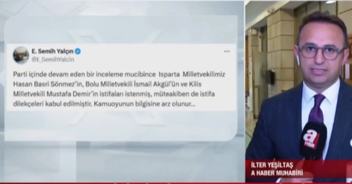 MHP’de 3 vekilin istifası kabul edildi!