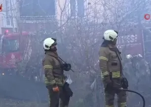 Çatalca’da evi yanan kadın uzun süre gözyaşı döktü