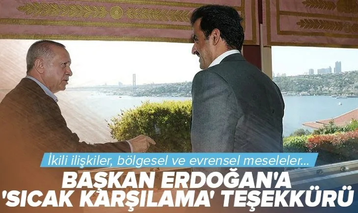 Son dakika: Katar Emiri Şeyh Temim Bin Hamed Al Sani’den Başkan Erdoğan’a teşekkür