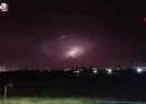 Siverek’te şimşekler geceyi aydınlattı
