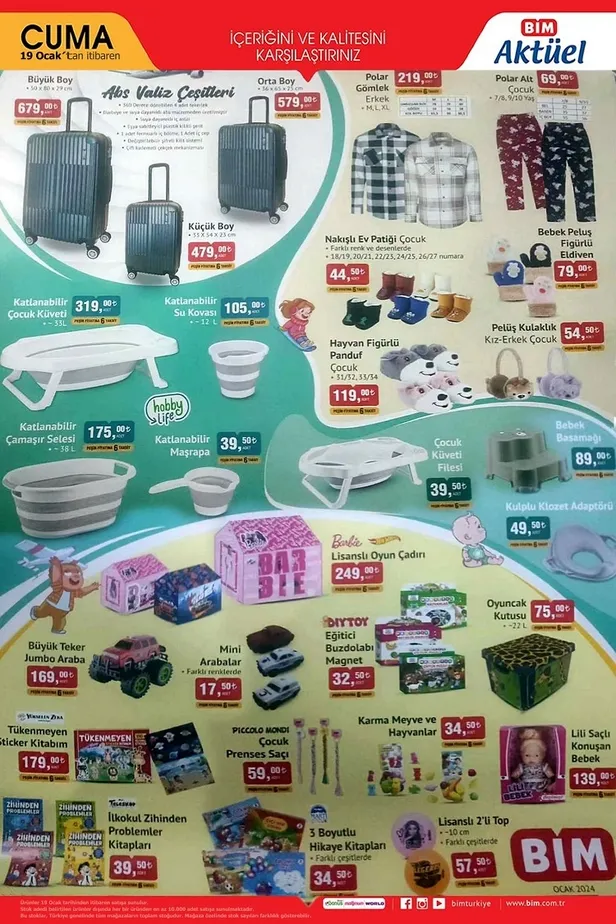 19 Ocak BİM aktüel ürünler kataloğu geldi! BİM’de 55 UHD Android TV, Toz Torbasız Elektrikli Süpürge ve Mikrodalga Fırın fiyatlarıyla öne çıkıyor.