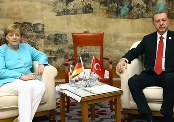Başkan Erdoğan Merkel ile görüştü