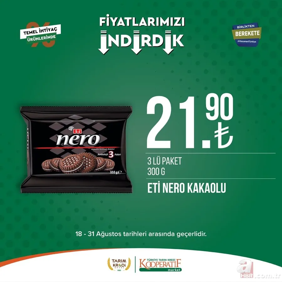 Yeni ürünleri görenler kapıda kuyruk oldu! Tarım Kredi Market listeyi güncellendi! 30'lu yumurta 68.50, Tereyağı 89.90, 40'lı tuvalet kağıdı 168.90 TL... 11