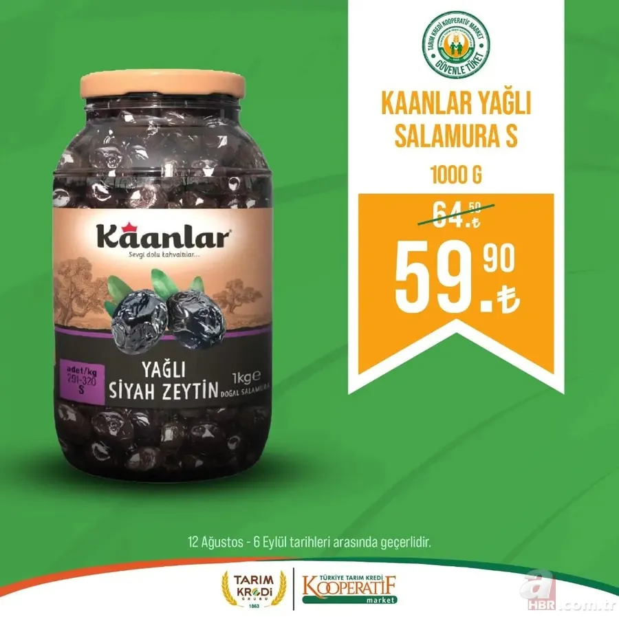 Tarım Kredi Market katalog fiyatları 2023 | Pirzola 88.90, Taze kaşar 159,90, zeytin 54.90 TL... İndirimli ürünler sil baştan değişecek! 6