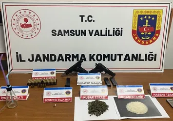 Samsun'da jandarmadan uyuşturucu operasyonu