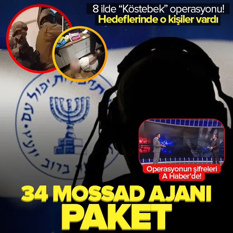 8 ilde operasyon! Mossad ajanı 34 kişi yakalandı