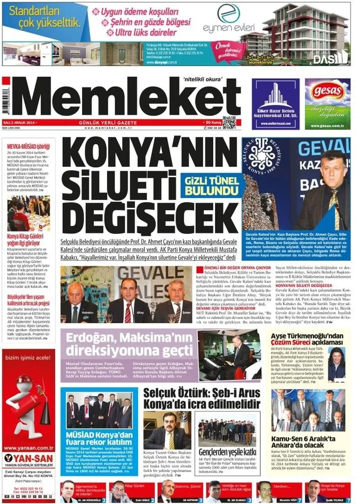 02/12/2014 - Anadolu gazeteleri manşetleri
