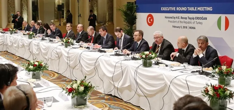 Cumhurbaşkanı Erdoğan İtalyan iş adamlarıyla görüştü