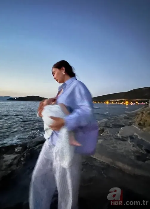 Neslihan Atagül minik oğlu Aziz'i paylaştı 5