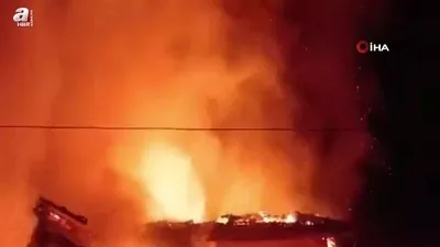 Amasya’da 2 katlı ev alevlere teslim oldu