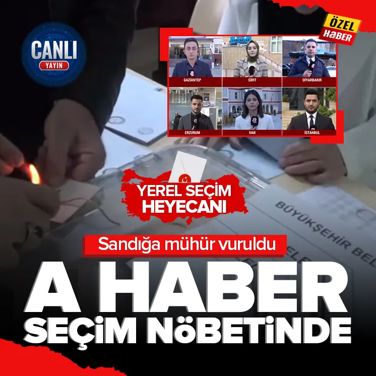 Sandığa mühür vuruldu! A Haber seçim nöbetinde