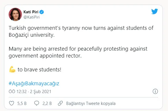 Kati Piri'den Boğaziçi Üniversitesi provokasyonuna destek - 5