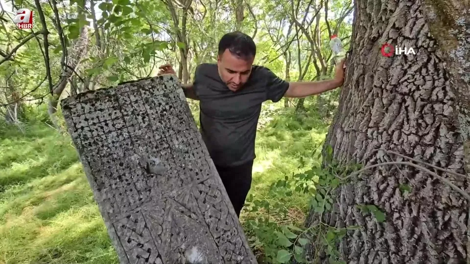 Asırlık mezar ağaçların arasında kayboldu