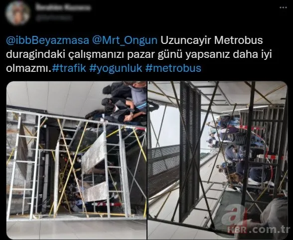 İBB’den İstanbullulara metrobüs kabusu! Uzunçayır Metrobüs durağında iskele şoku