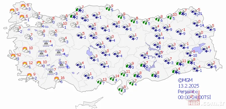 El yüz çatlatan soğuklar kapıda! Meteoroloji uyardı: İstanbul dahil o illerde 2 gün sürecek 13